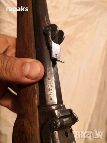 Оригинална пушка Амслер-Милбанк 1864-67. Карабина, револвер, снимка 16 - Колекции - 39717627