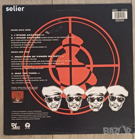 Public Enemy ‎– I Stand Accused / What Kind Of Power We Got? MAXI SINGLE 12 Издание 🇬🇧 UK 1994г Ст, снимка 2 - Грамофонни плочи - 53262723