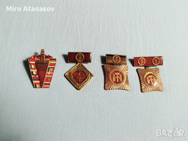 Лот 3 медала и значка DDR