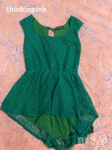 Зелен потник блузка, снимка 1