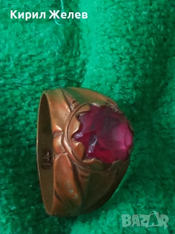 СТАРИНЕН СКЪПОЦЕНЕН МЕДЕН ПРЪСТЕН с ЮВЕЛИРНО ФАСЕТИРАН АМЕТИСТ и ПЕЧАТ 14 РЪЧНА ИЗРАБОТКА 50091, снимка 17 - Антикварни и старинни предмети - 50511156