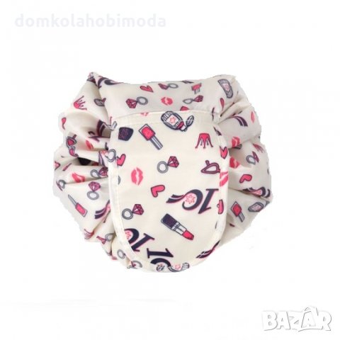 Практична чанта за козметика, Пристягане с връв, Два цвята, снимка 2 - Чанти - 34484711