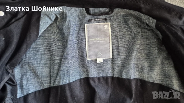Чисто ново дамско късо яке / Къс тренчкот G-STAR RAW – Черно – Размер L., снимка 10 - Якета - 56133819