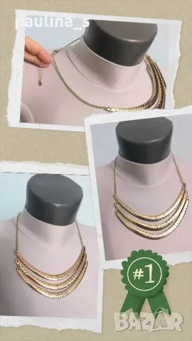 Шест броя / Колие тип чокър, различни модели и цени , снимка 2 - Колиета, медальони, синджири - 38833808