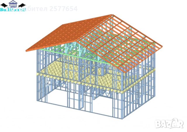 Къща,Преместваема къща,Сглобяеми къщи,Модулни,Жилищни-136,6м²