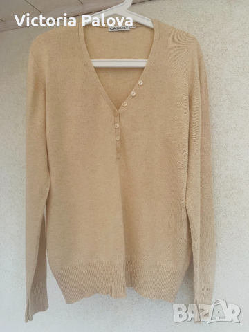 Нежна блуза CASSIS коприна и кашмир, снимка 9 - Блузи с дълъг ръкав и пуловери - 36290129