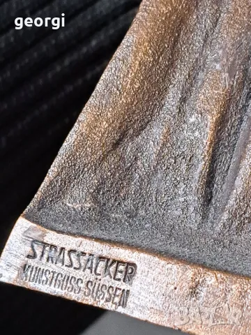 масивен марков бронзов свещник    19/1, снимка 7 - Декорация за дома - 49037264