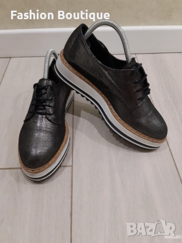 Дамски затворени обувки със стабилна подметка, 36/37 номер , снимка 4 - Дамски ежедневни обувки - 51818299