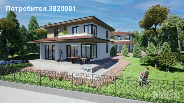 Двуетажна къща с 3 спални в Приселци в самостоятелен парцел