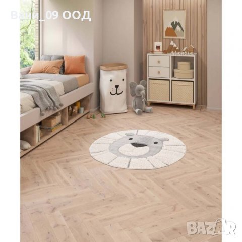 120см Кръгъл детски килим "Лъвче", снимка 5 - Килими - 39114214