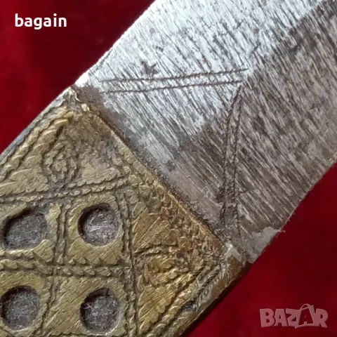 Старинна кама, кинжал., снимка 3 - Антикварни и старинни предмети - 56252257