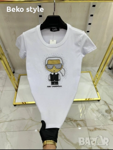Дамски модел тениска Karl Lagerfeld, снимка 3 - Тениски - 53536530