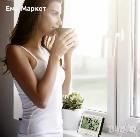 Дигитален вътрешен и външен термометър и влагомер, снимка 7 - Друга електроника - 49379979