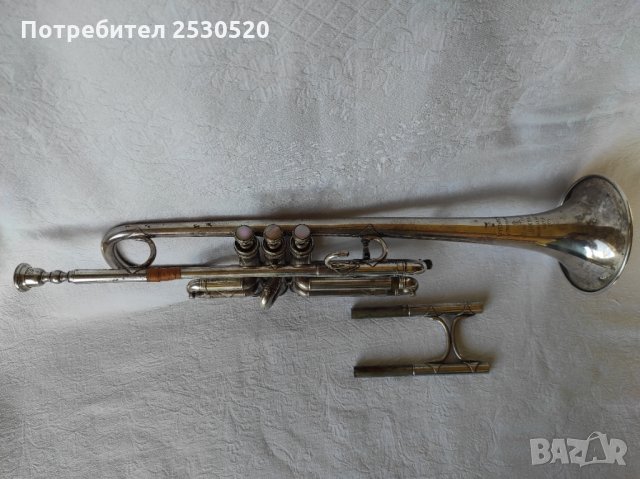 Тромпет Couesnon 1948 - Франция, снимка 6 - Духови инструменти - 35807103