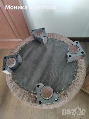 Масивна холма маса с две табуретки , снимка 5 - Дивани и мека мебел - 53816594