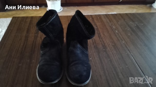 Пролетно - летни ботушки естествен велур