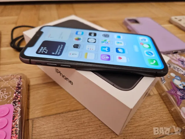 Продавам iPhone 11, 64GB, фабрично отключен към всички оператори. Телефонът работи отлично, снимка 7 - Apple iPhone - 55958123