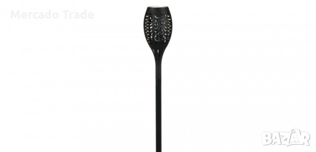 Соларна лампа, факла с изкуствем пламък, 49см