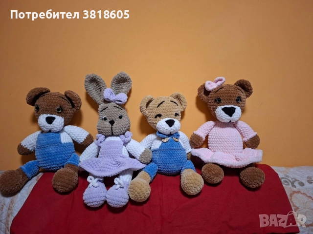🧸✨ Ръчно плетени играчки – сладък и уникален подарък ✨🧶, снимка 2 - Плюшени играчки - 53386534