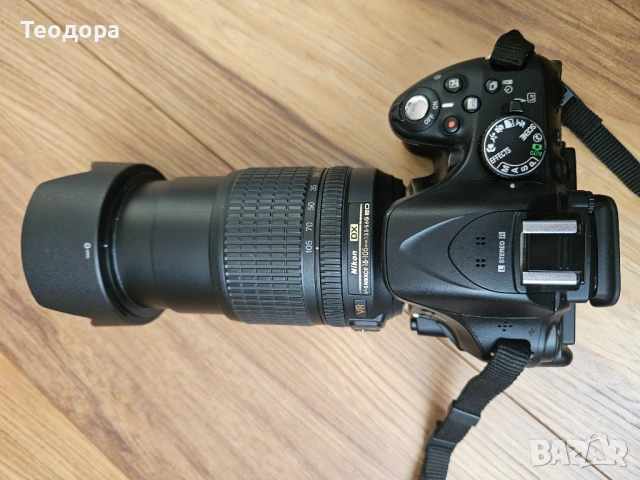 Фотоапарат Nikon D5200 + обектив Nikkor 18-105 мм, снимка 4 - Фотоапарати - 53786929
