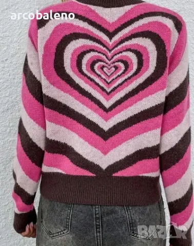 Дамски ежедневен пуловер с обло деколте, 4цвята , снимка 9 - Блузи с дълъг ръкав и пуловери - 39156964