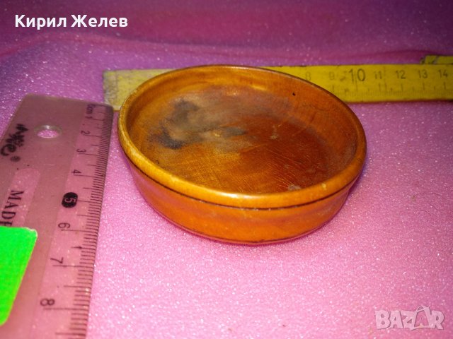СТАРА МАЛКО ДЕКОРАТИВНА ДЪРВЕНА ЧИНИЙКА За МЕХАНА БИТОВ КЪТ КОЛЕКЦИЯ ДЕКОРАЦИЯ 42903, снимка 5 - Декорация за дома - 44312662