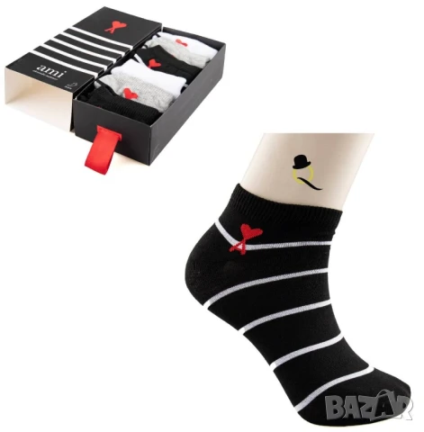 чорапи в кутия nike calvin klein gucci under amor hugo boss , снимка 6 - Дамски чорапи - 50596177