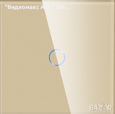 Сензорен ключ девиаторен единичен, комплект с кристален панел "LUX-ON" - БЯЛ, СИВ, ЧЕРЕН, ЗЛАТИСТ