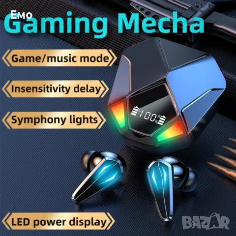 Безжични слушалки IRON MAN със зареждащ кейс X6 HF32, снимка 4 - Bluetooth слушалки - 47770278