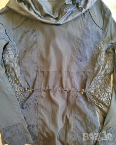 модерно дамско яке с яка/ качулка- District- размер S, снимка 8 - Якета - 53844832