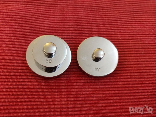 Грамчета, мерки и теглилки 2×100 и 1×50 грама. , снимка 4 - Колекции - 35691018