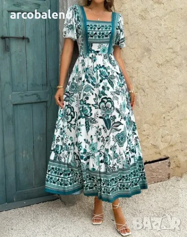 Дамска ежедневна рокля с А-силует, 5цвята , снимка 17 - Рокли - 50568533