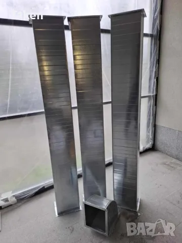 3 бр. правоъгълни въздуховоди с коляно, снимка 3 - Обзавеждане на кухня - 49368323