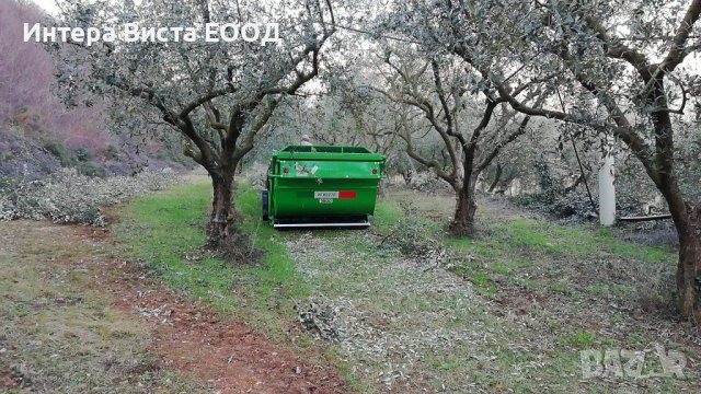 Раздробител за резитбени пръчки и тревна маса с контейнер и хидравлично изсипване 1600 мм работна ши, снимка 7 - Селскостопанска техника - 39770545