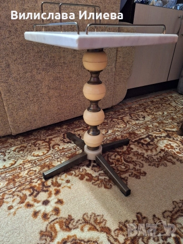 Холна мраморна помощна маса, снимка 4 - Маси - 53634553