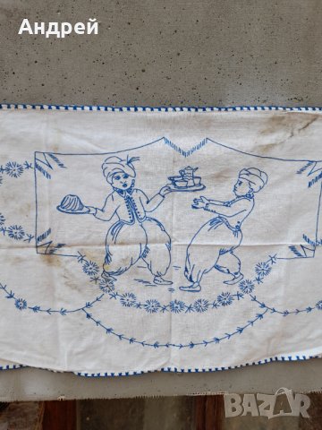 Старинен бродиран ковьор,покривка за стена #212, снимка 4 - Антикварни и старинни предмети - 41957806
