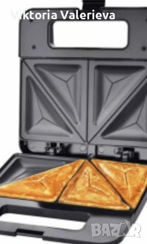 Тостер-сандвич Esperanza Parmigiano, 1000W, триъгълник, 2 ГОДИНИ ГАРАН