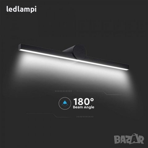 LED Аплик за огледало/картина 10W Черен , снимка 3 - Лед осветление - 39143830