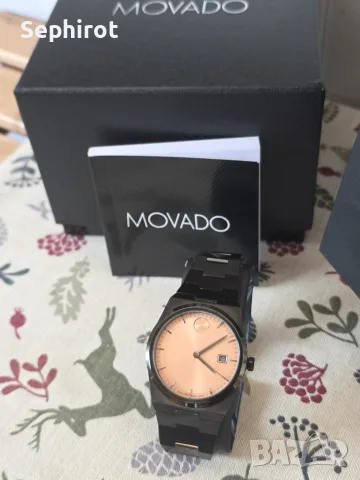 Нов часовник Movado BOLD (Black PVD) 40mm, снимка 2 - Мъжки - 55728672
