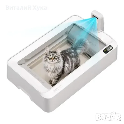 Самопочистваща се тоалетна за котки Petkit Purobot Crystal Duo, снимка 3 - За котки - 55743081