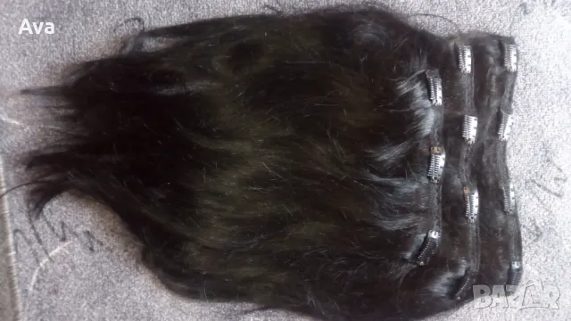 Beauty Works черни удължения за коса 16 инча , снимка 5 - Аксесоари за коса - 49052937
