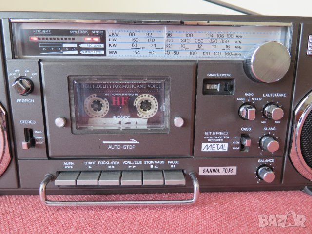 2.Vintage ,Sanwa 7096,Japan -радиокасетофон 2 , снимка 6 - Радиокасетофони, транзистори - 41731268