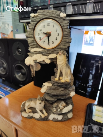 🕒 Часовник "Вълк на скалите" Работещ с батерии. В отлично състояние.