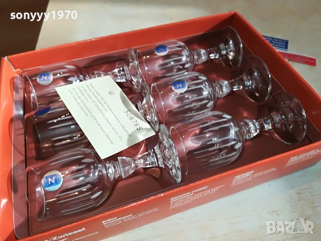 ЧАШИ 6БР-КРИСТАЛ-MADE IN GERMANY 2402231751, снимка 2 - Колекции - 39793376