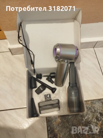 16kPa (много ВАЖНО) ЧИСТО НОВА безжична прахосмукачка с 2 функции - засмукване и издухване , снимка 3 - Друга електроника - 51236155