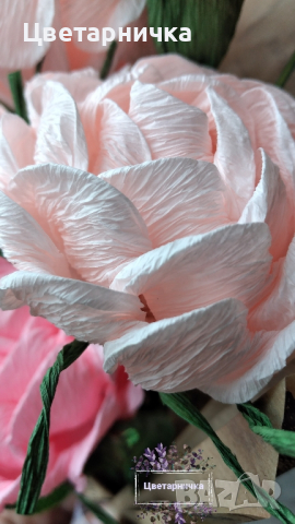 Букет от единични ръчно изработени рози., снимка 6 - Подаръци за жени - 44533522