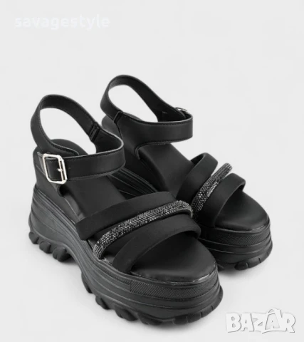 Дамски летни обувки сандали на платформа 
