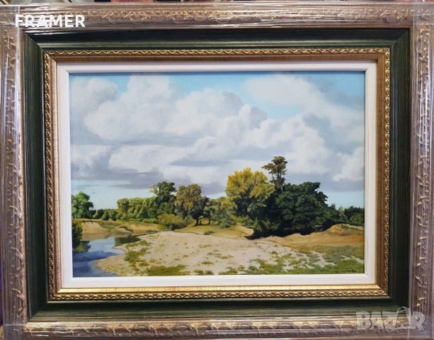 Картина Петър Момчилов Край реката 2019г. масло платно