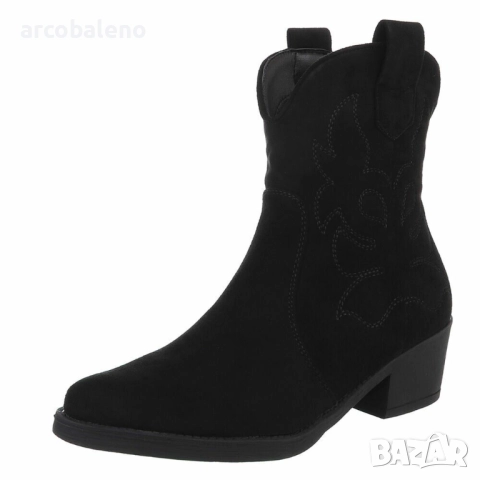 Дамски велурени ботуши в уестърн и байкерски стил, 7цвята , снимка 15 - Дамски ботуши - 51943216