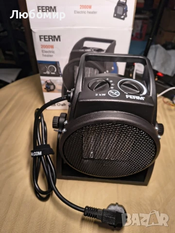 Електрически нагревател FERM 2000 вата, снимка 2 - Отоплителни печки - 51270932